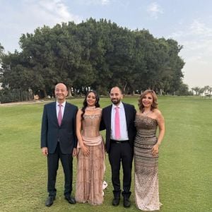 عمرو أديب ولميس الحديدي يحتفلان بخطوبة نجلهما بعد طلاقهما (فيديو وصور)