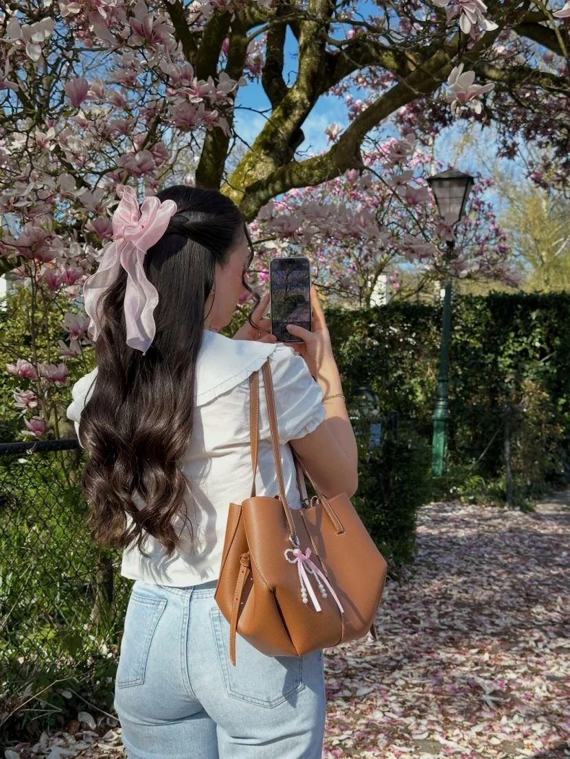 تسريحة نصف الرفعة للشعر الطويل