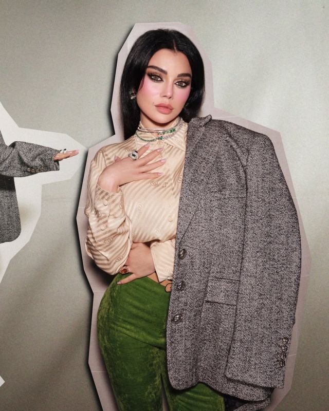 هيفاء وهبي تبهر الجميع بأسلوبها الجريء في تنسيق الألوان