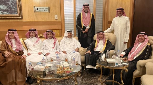 سالم الهندي ومحمد عبده في حفل الزفاف