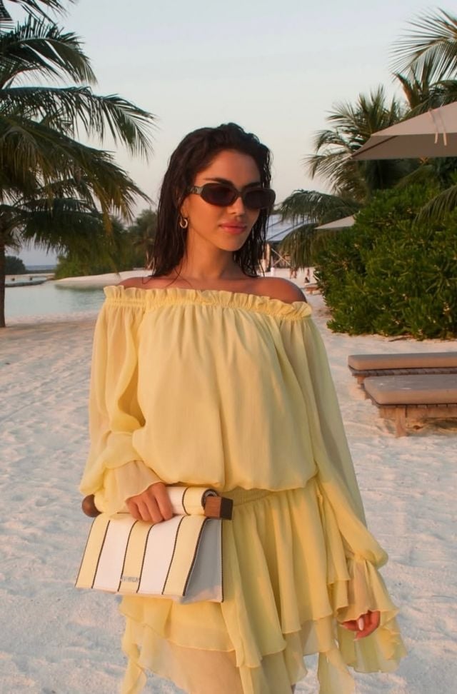 نجود الرميحي تختار الألوان الهادئة والزاهية