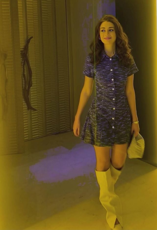 الفساتين القصيرة المفضّلة لدى بسنت أبو باشا 