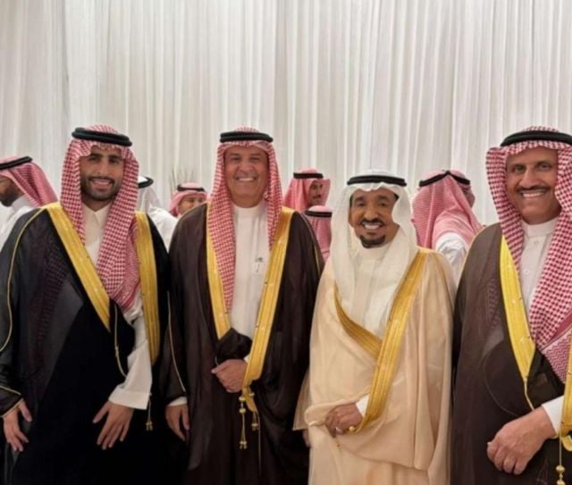 عبدالله السدحان بزفاف ابنه نواف