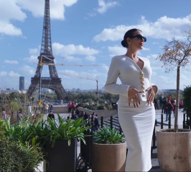 جورجينا رودريغيز تثبت أن الأبيض لون الأناقة المطلقة