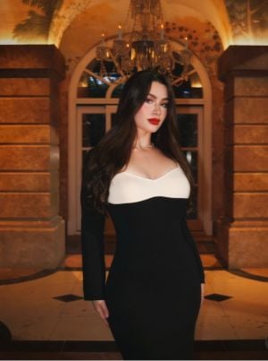 روان بن حسين تتألق بموضة الفساتين الطويلة الضيّقة