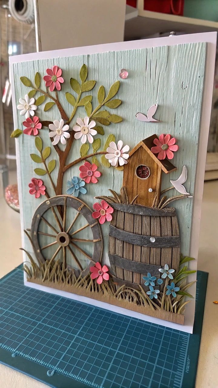 بطاقات تهنئة شم النسيم بتصميم بسيط من زهور الربيع