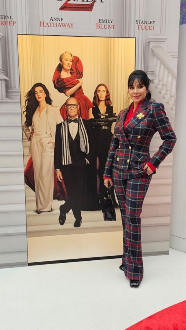 إطلالة لجين عمران في العرض الأول لفيلم The Devil Wears Prada 2 في دبي: ريترو أنيق بأسلوب متجدّد