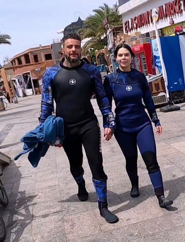 أحمد الفيشاوي وحبيبته كاميلا 