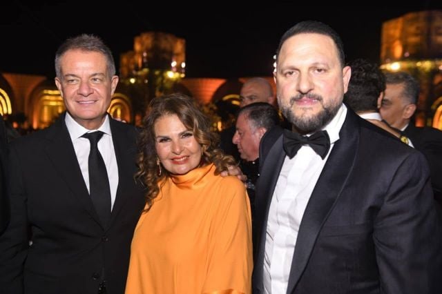 يسرا مع عماد زيادة في الحفل