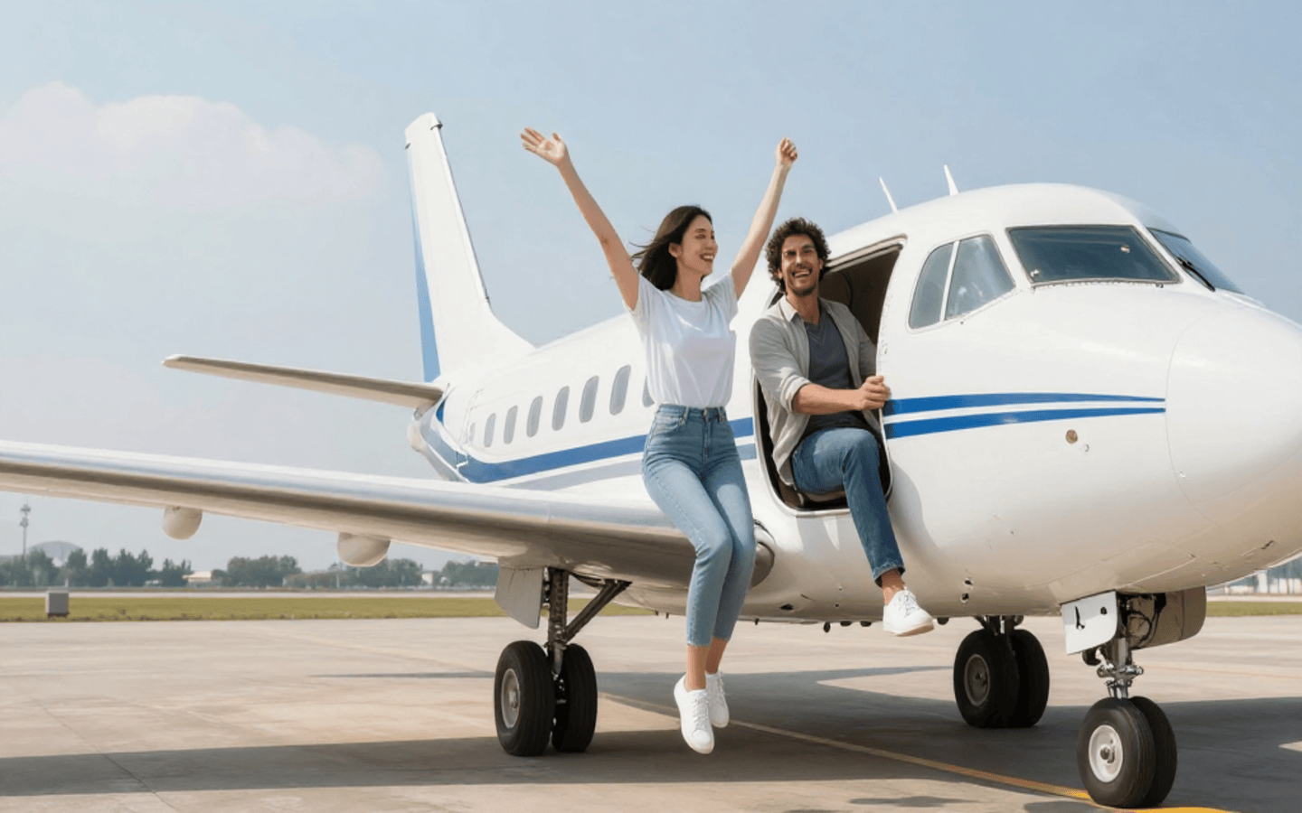 تفسير ركوب الطائرة مع الزوج للمتزوجة