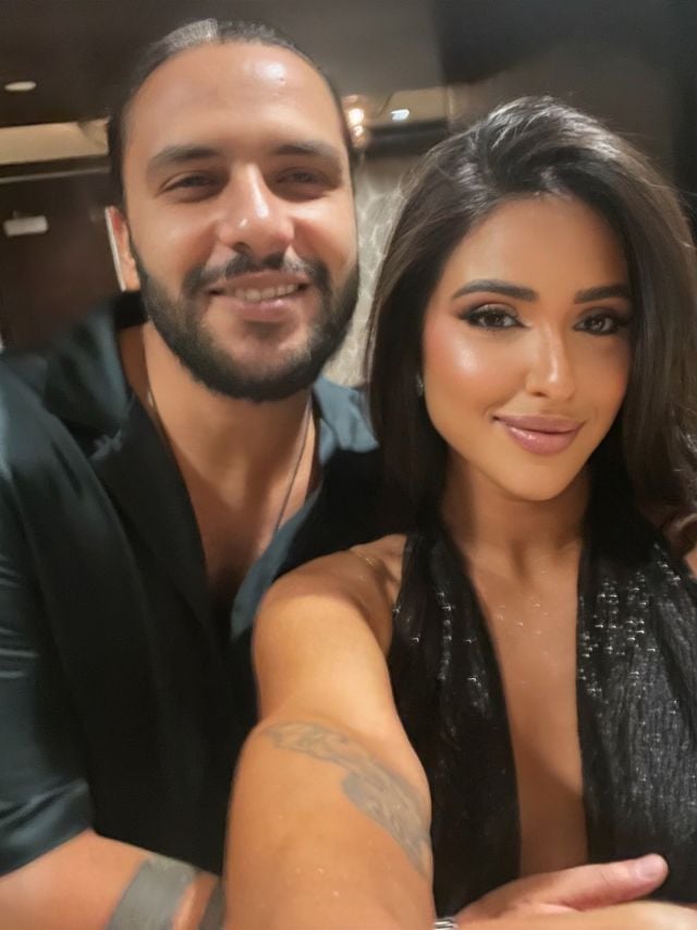آية سماحة وزوجها محمد شاهين