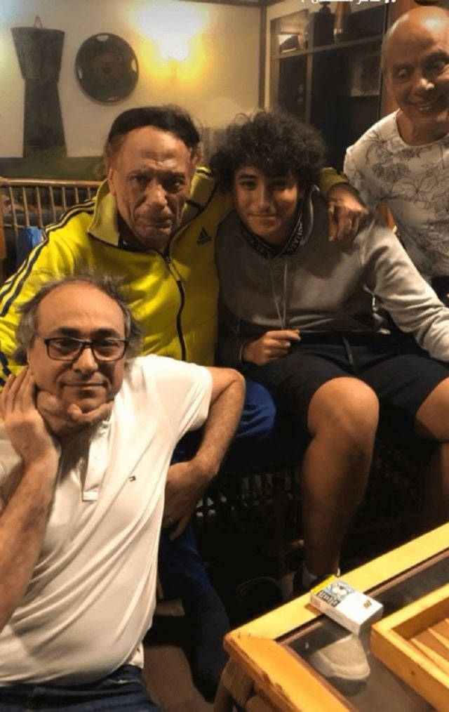 أكرم السعدني مع عصام إمام وعادل إمام
