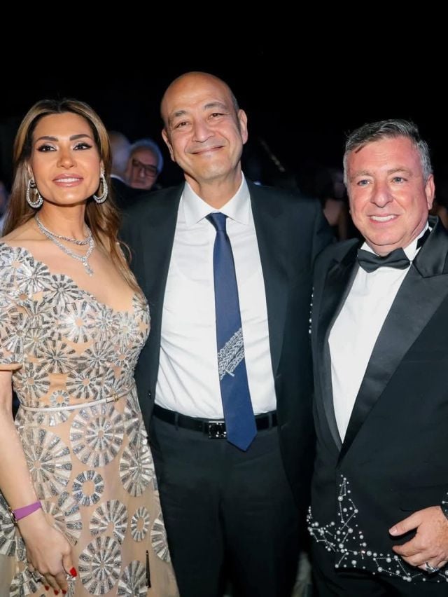 صور خاصة تكشف زواج عمرو أديب ودينا طلعت