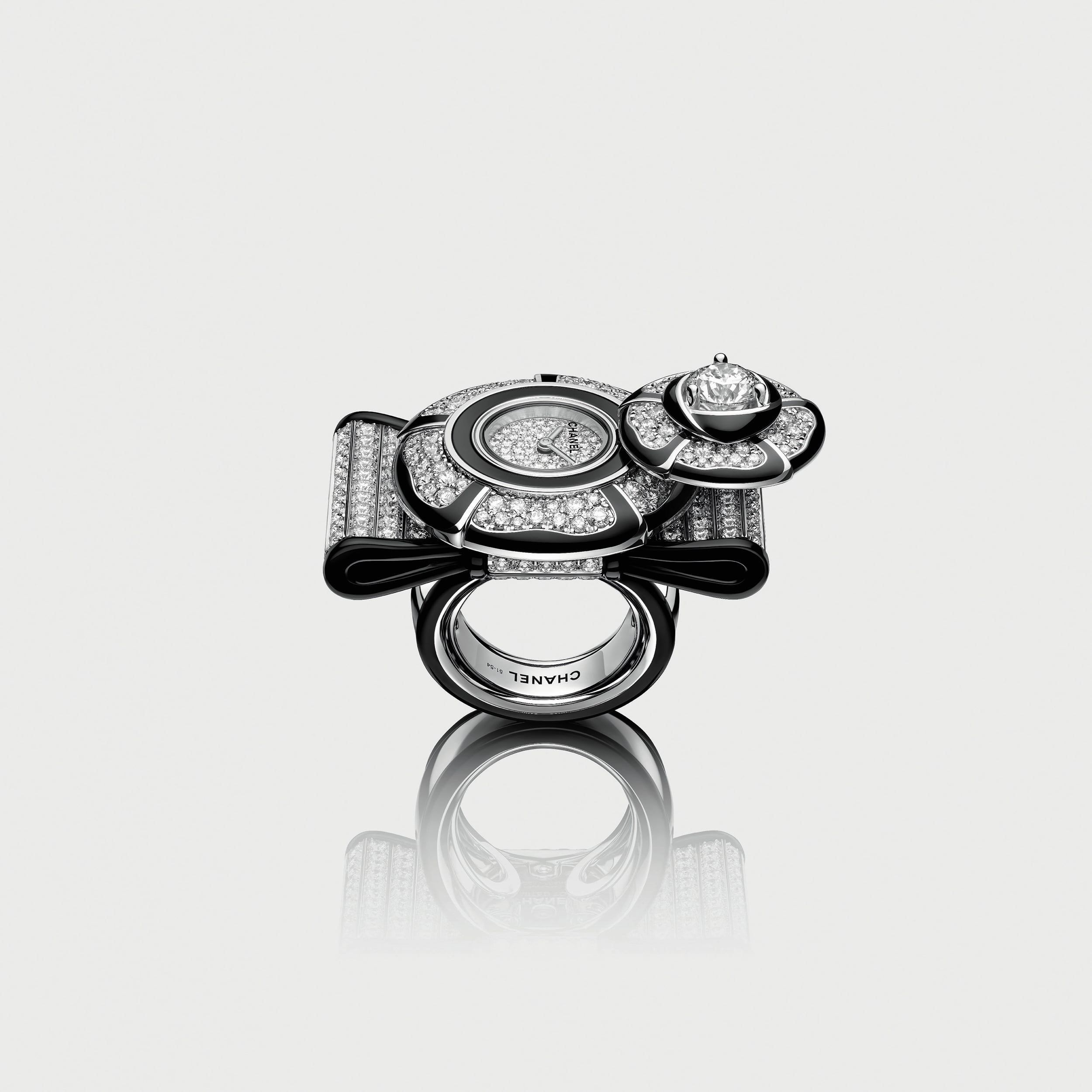 ساعة Noeud De Camelia Diamonds Ring ساعة Noeud De Camelia Diamonds Ring