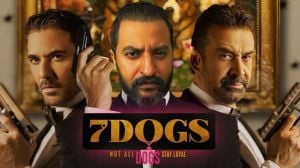 كاميرا "لها" مع النجوم في العرض الخاص لفيلم "7DOGS"