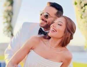  الصورة الأولى لأحمد السعدني وميرنا الهلباوي بعد الزواج