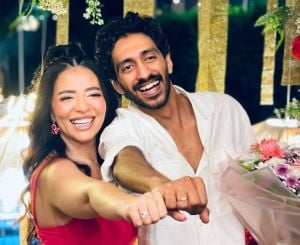 آلاء علي تعلن خطوبتها الى محمد عبد العزيز في عيد ميلادها (فيديو)