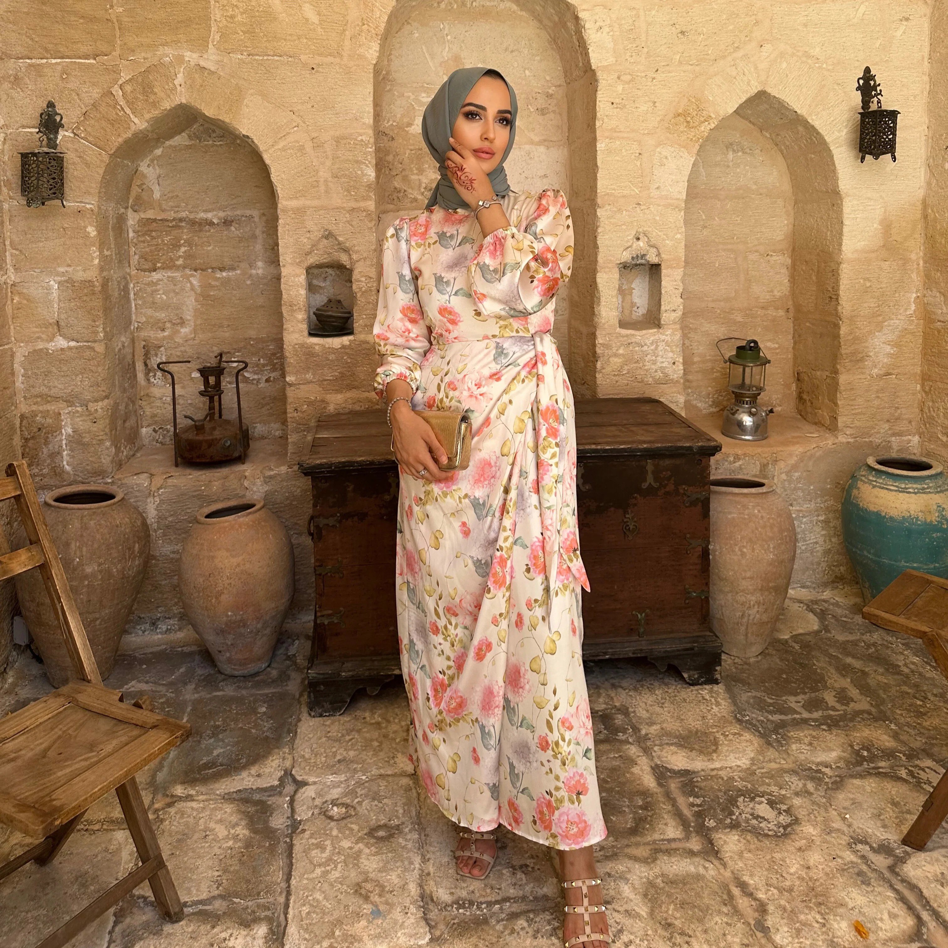 ستايل فساتين محجبات كاجوال