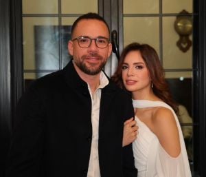 آمال ماهر تتبادل مع زوجها الرسائل الرومانسية في ذكرى زواجهما الأولى