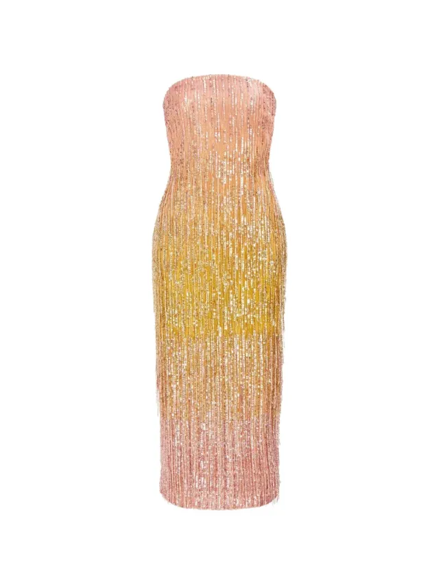 Aje Amulet Sequin Embellished Dress