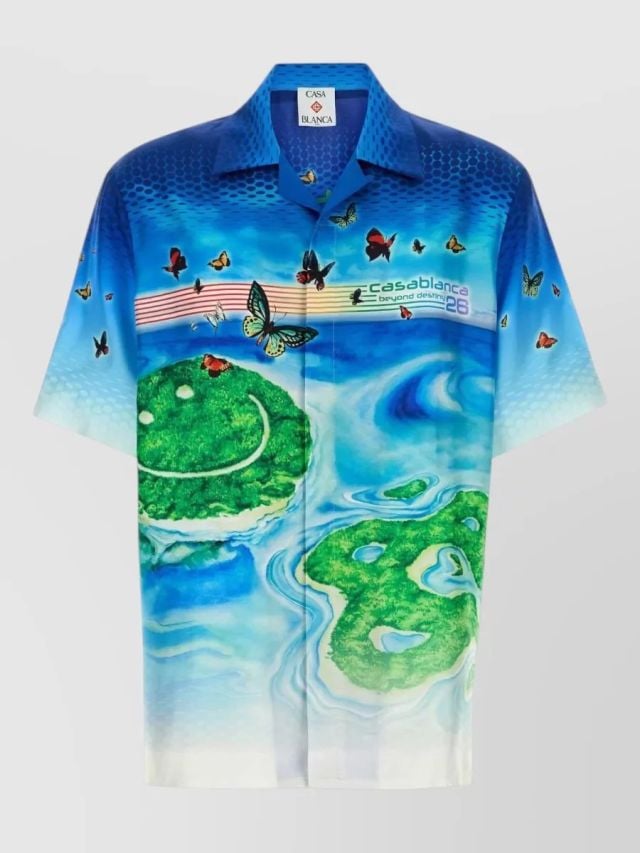 Casablanca Printed Silk Shirt