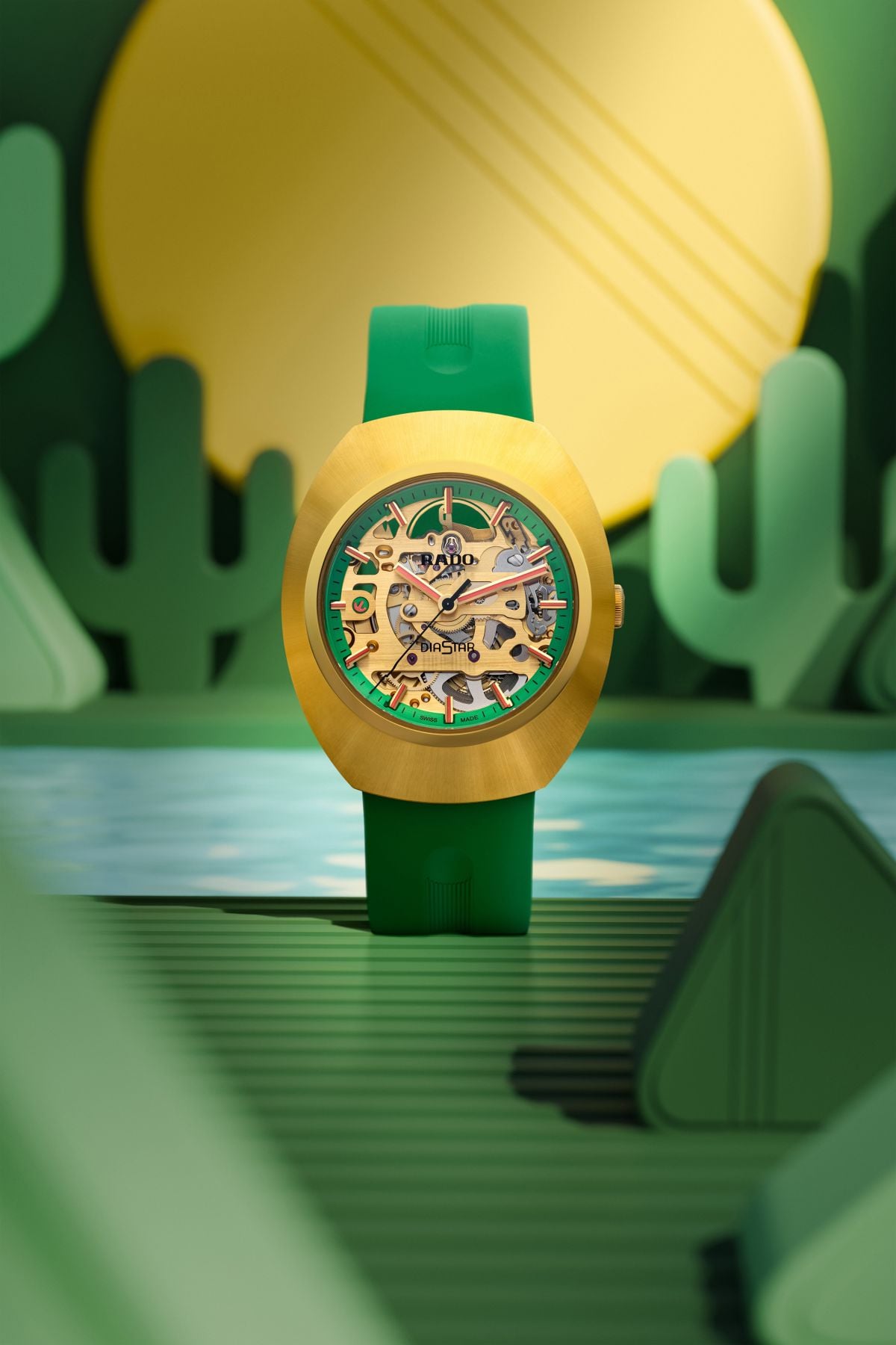 الجمال والأناقة... ساعة DiaStar Original Skeleton الملونة من Rado