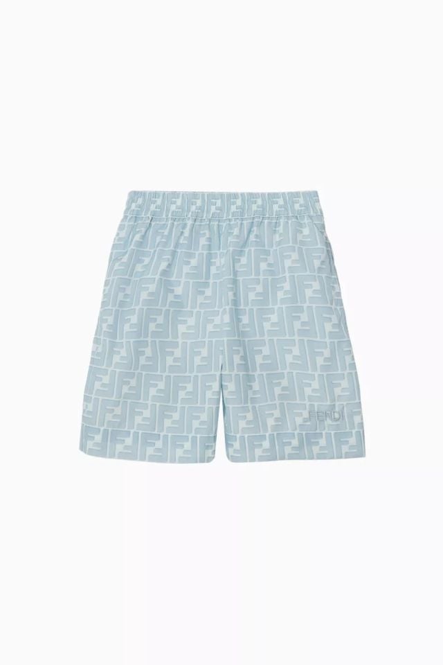 Fendi Kids Logo-print Swimshorts