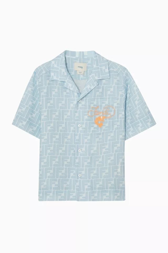 Fendi Kids Monogram Linen Shirt