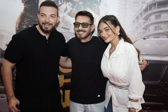 أحمد زاهر وابنته ملك وخطيبها شريف الليثي