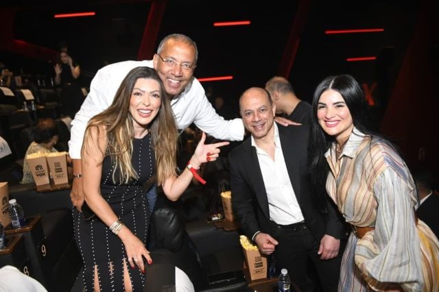 تامر مرسي وزوجته نسرين إمام مع خالد صلاح وزوجته شريهان أبو الحسن