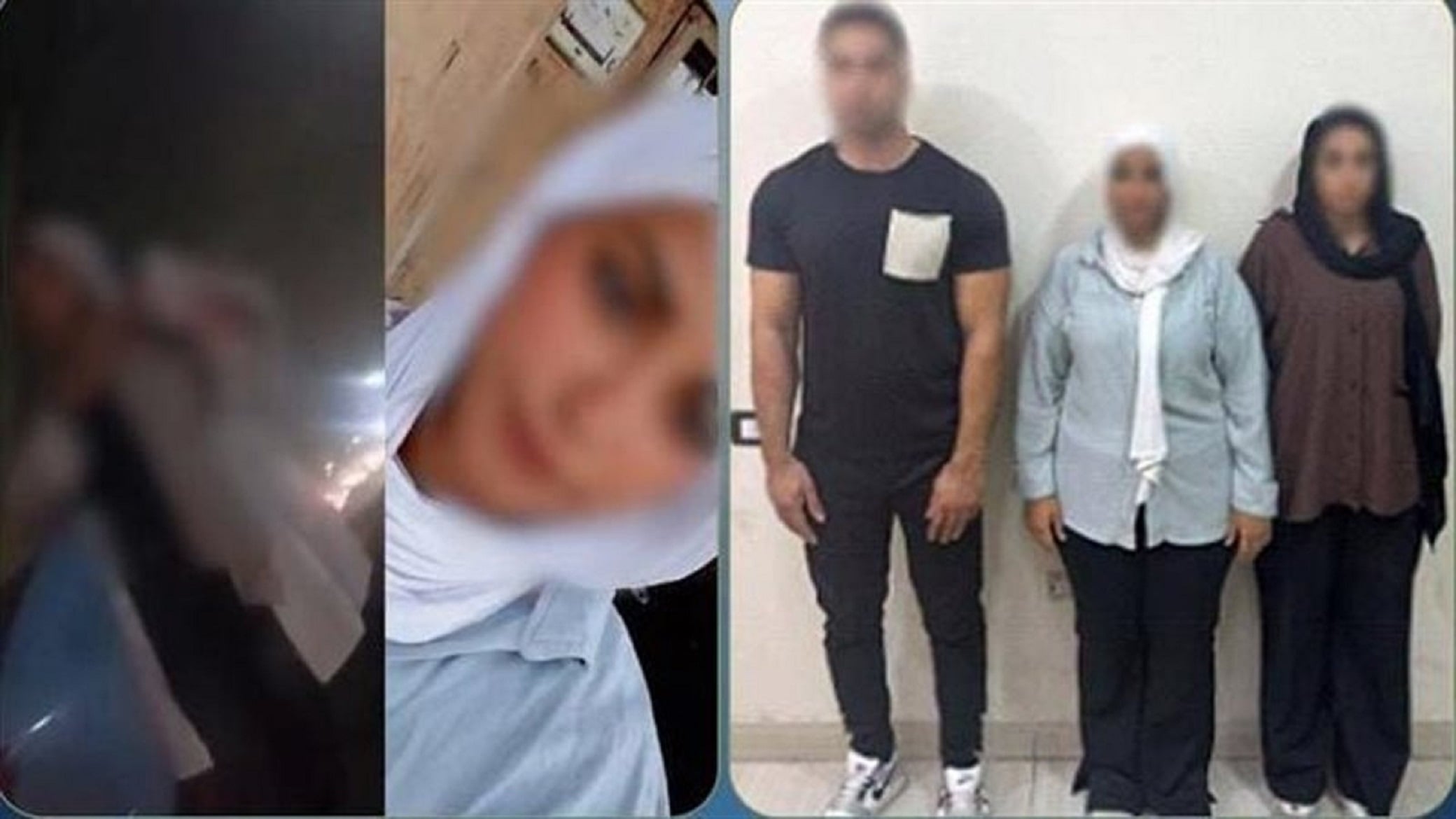 فتاة أوبر وشقيقتها والسائق خلال تحقيقات النيابة فتاة أوبر وشقيقتها والسائق خلال تحقيقات النيابة