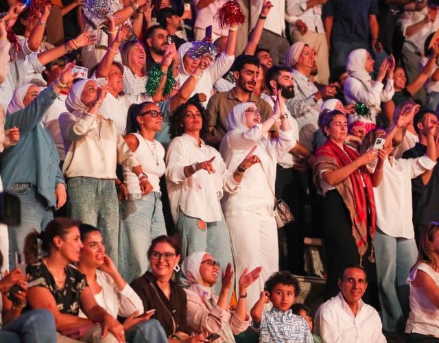جمهور أحمد سعد في جرش يتفاعل مع أغانيه