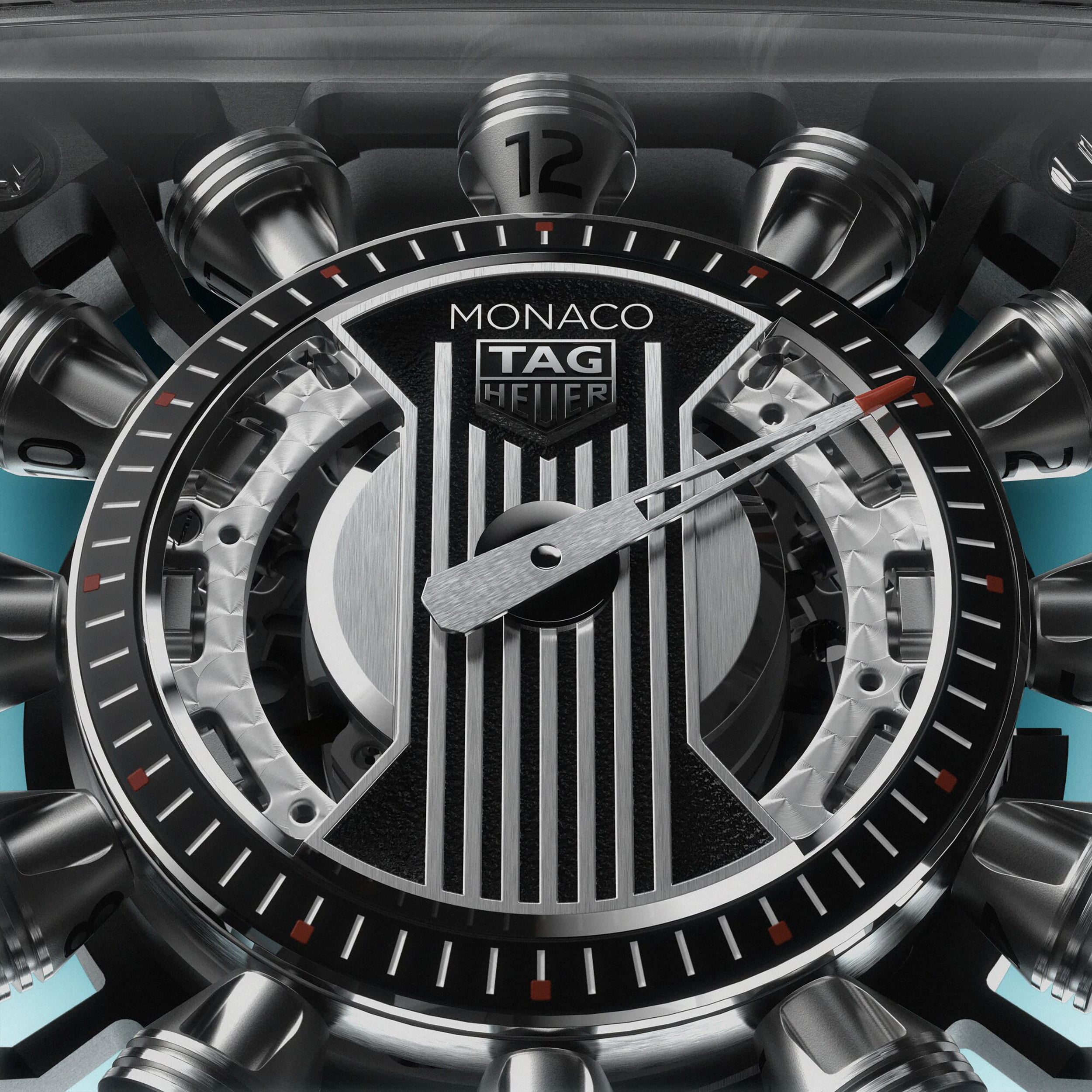 ساعة TAG Heuer Monaco Speed 12، لقطة كاملة للإطار