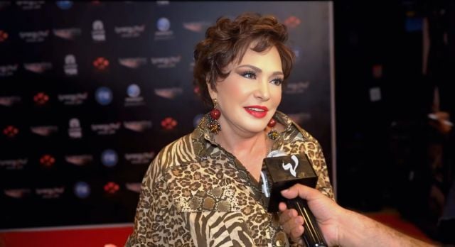 الفنانة لبلبة في العرض الخاص لفيلم 