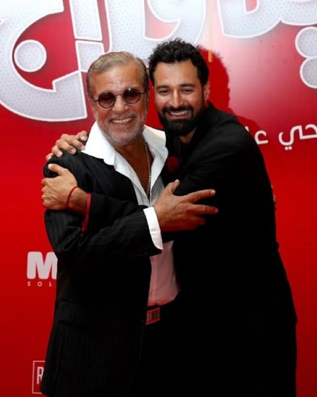 أحمد حاتم وشريف منير في العرض الخاص لفيلم 