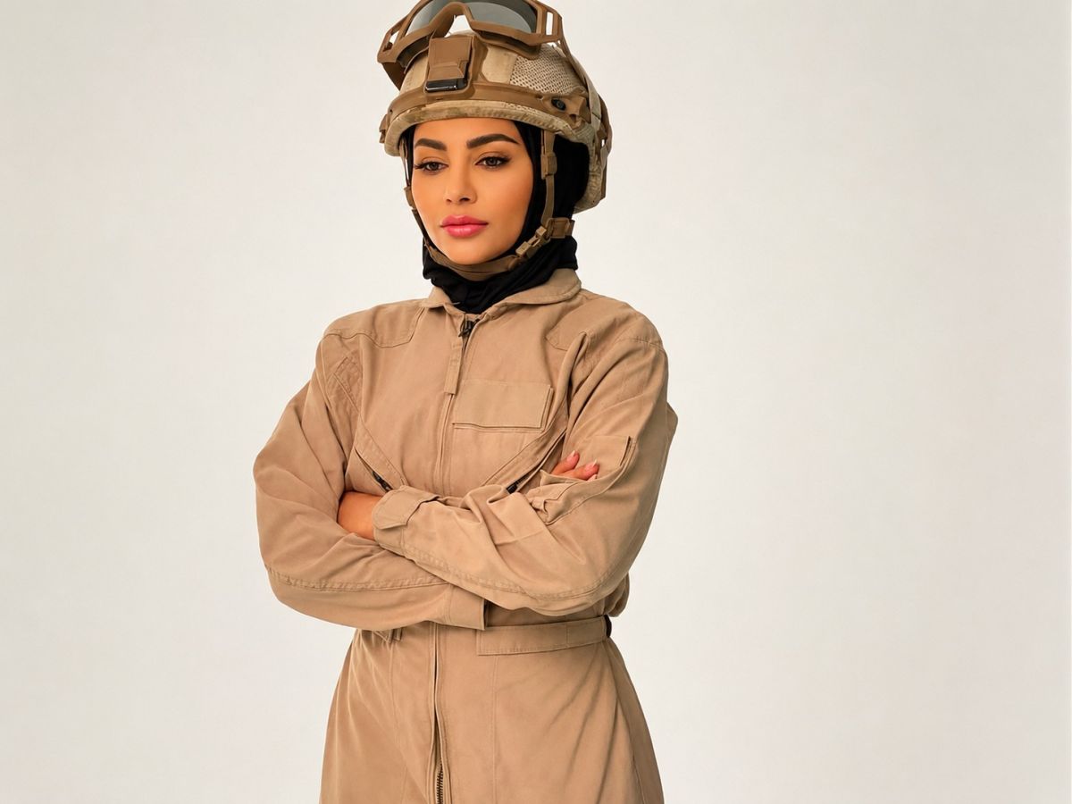 مهيرة عبدالعزيز بزي عسكري..إطلالة لافتة تجسد بها شخصية عسكرية إماراتية