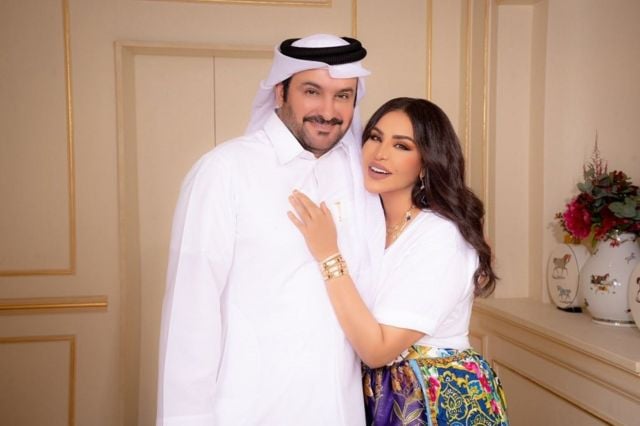 زوج أحلام في دمشق..استقبال حاشد لمبارك الهاجري بالخيل والسجادة الحمراء
