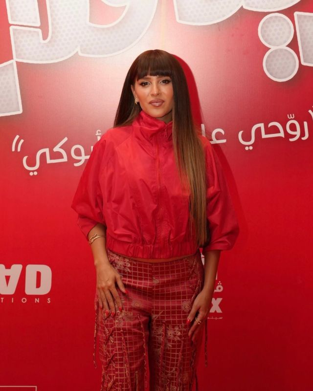 جميلة عوض في العرض الخاص للفيلم