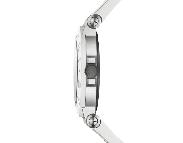 Bvlgari Aluminium 104335.. الأبيض الناصع يبرز أناقة التصميم الرياضي الأيقوني