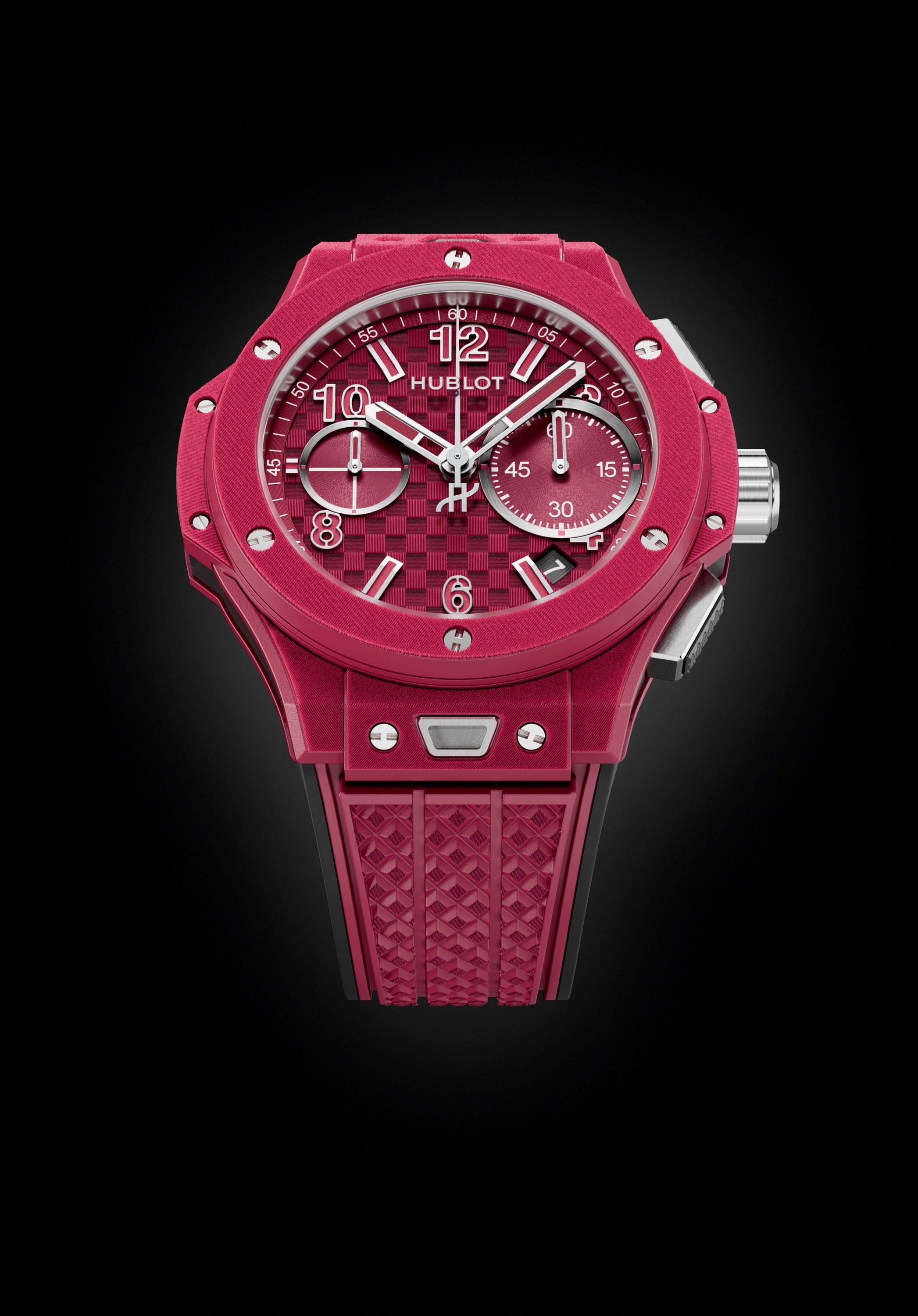Hublot Big Bang Original Soft Touch All Red بتصميم أحمر أيقوني Hublot Big Bang Original Soft Touch All Red بتصميم أحمر أيقوني