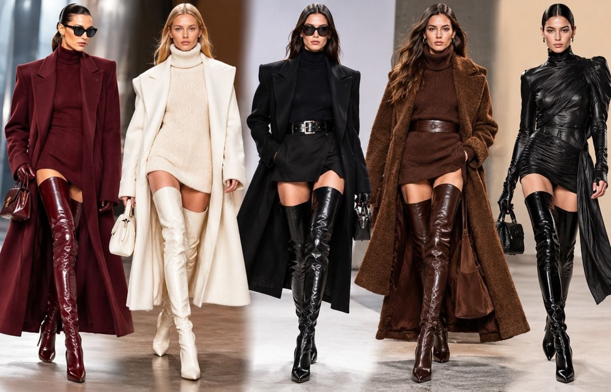 صيحة Thigh-High Boots لخريف 2027: ألوان جريئة وتنسيقات لكل المناسبات