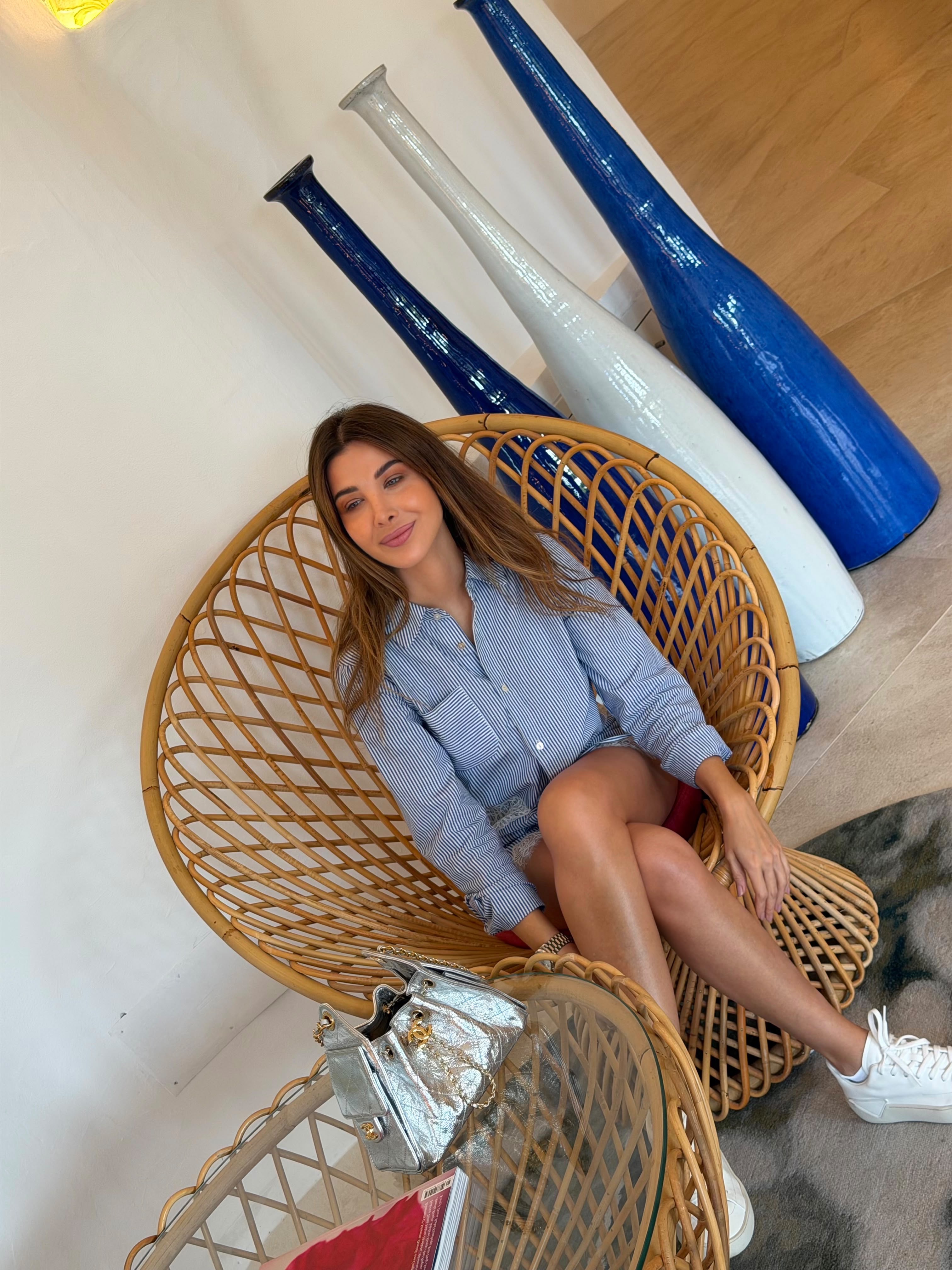 نانسي عجرم بطقم صيفي مريح نانسي عجرم بطقم صيفي مريح