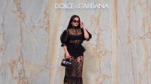 بالدانتيل الشفاف.. هيفاء وهبي تضج أنوثة  بعرض Dolce&Gabbana في ميلانو