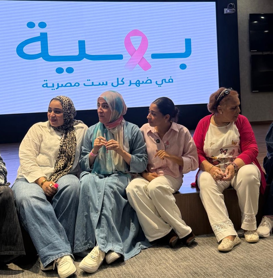 جيسكا حسام الدين خلال زيارتها لمستشفى بهية للسرطان جيسكا حسام الدين خلال زيارتها لمستشفى بهية للسرطان