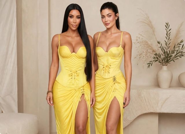 كايلي جينر ترتدي فستان كيم كارداشيان... إطلالة Versace تعود بعد 8 سنوات
