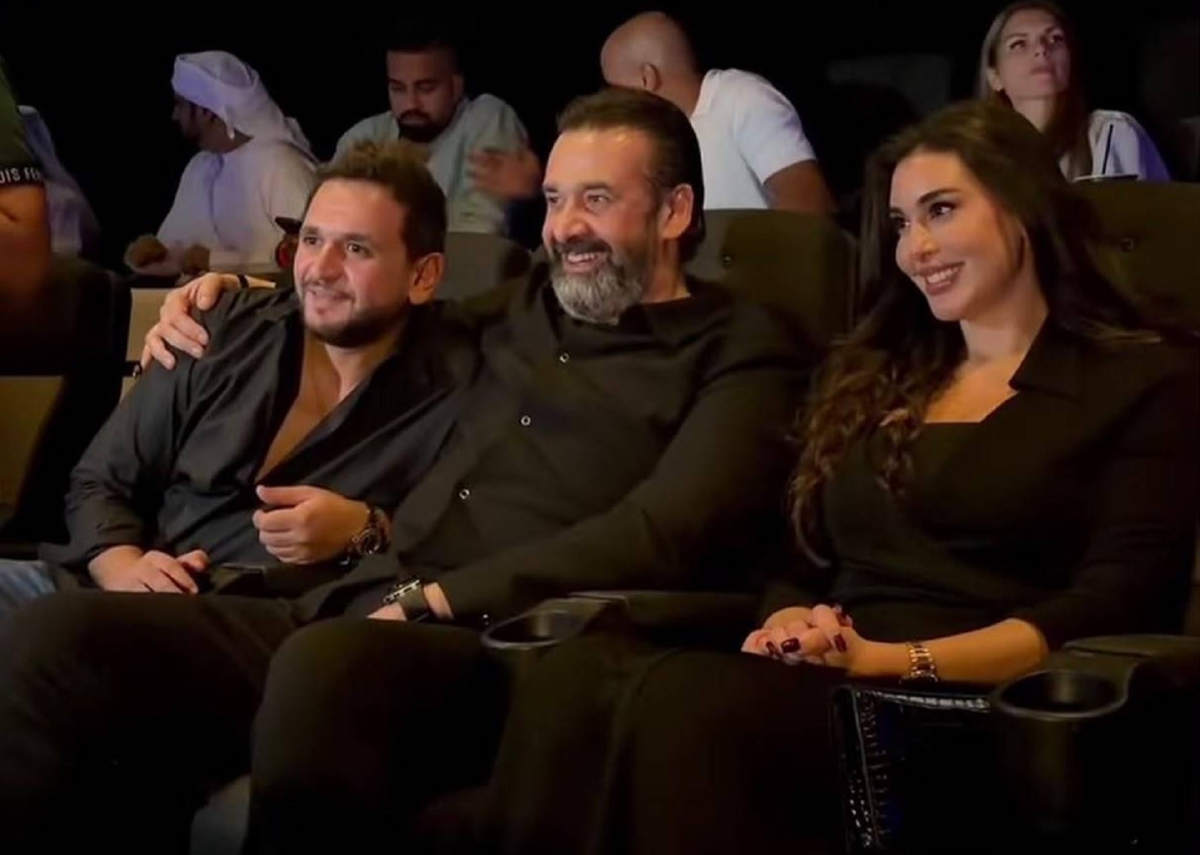ياسمين صبري وكريم عبد العزيز في العرض الخاص في قطر ياسمين صبري وكريم عبد العزيز في العرض الخاص في قطر