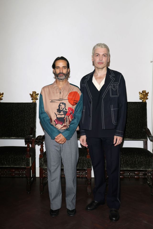 Andrea Trimarchi وSimone Farresin في عشاء Prada لمجموعة ربيع وصيف 2027
