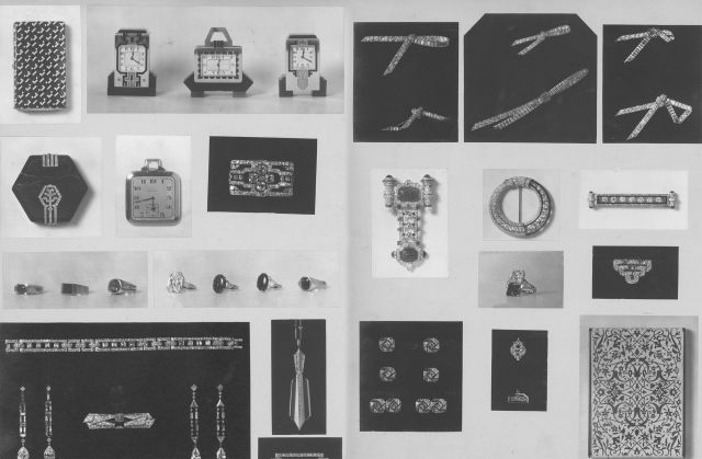صفحات من أرشيف Boucheron – لوحة من كتب أرشيف الدار