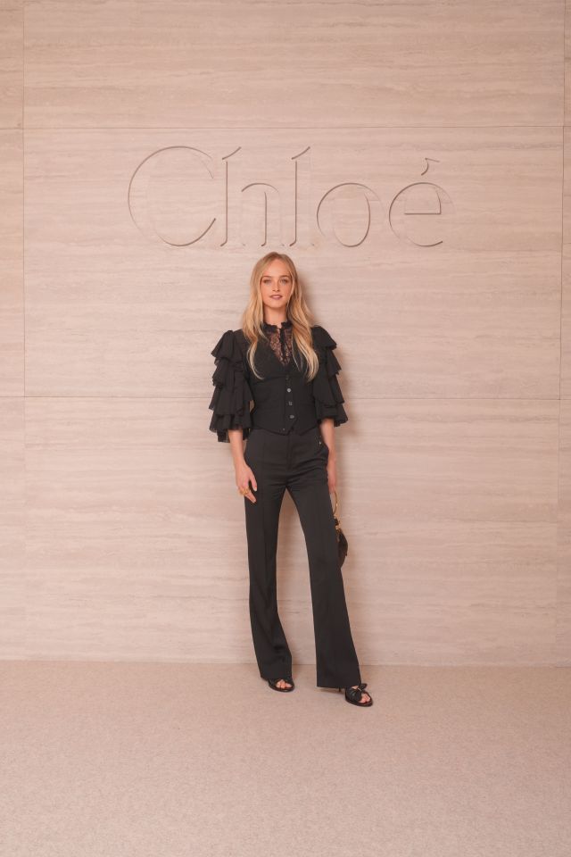 Jean Campbell في عرض Chloé لصيف 2027