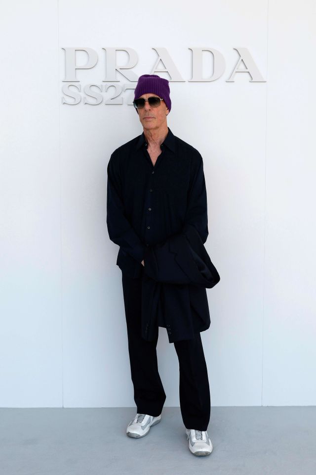 Jacques Herzog في عرض Prada لربيع وصيف 2027